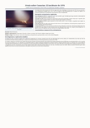 Ovnis sobre Canarias.