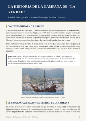 La Historia de La Campana de "La Verdad".