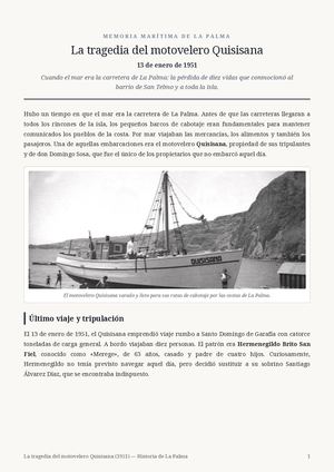 La tragedia del motovelero Quisisana.
