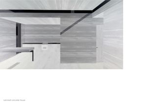 Rammed concrete house