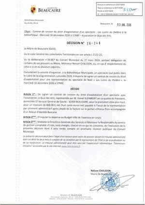 Fichier Parution Des Décisions N° 26 248 à 26 255