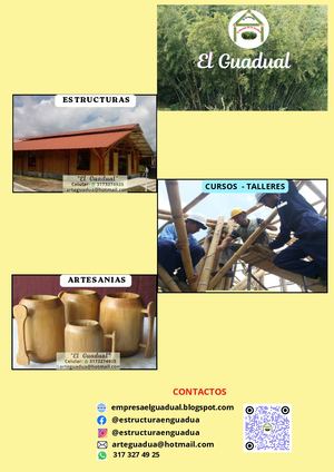 ESTRUCTURAS EN GUADUA, CURSOS TALLERES
