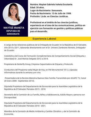 Maytee Gabriela Iraheta Escalante