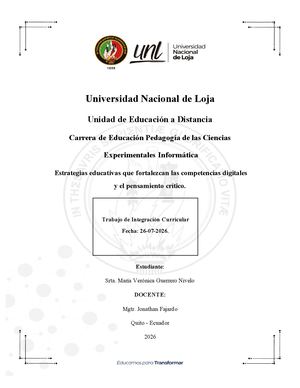 Estrategias Educativas que fortalezcan las competencias digitales y el pensamiento crítico.