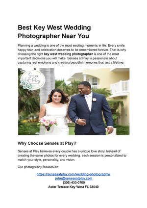 Best Key West Wedding Photographer Near You
