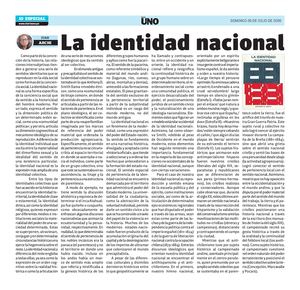 2026 07 26 Diario Uno 10 La Identidad Nacional
