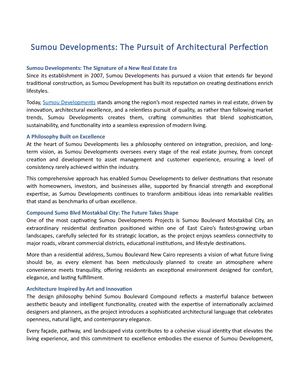 Sumou Developments