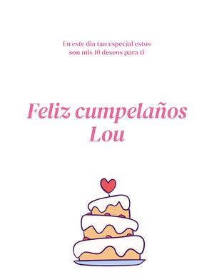 Feliz Cumple Lou!!!