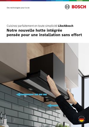 Installation hotte encastrée