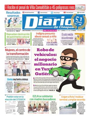 Portada, Lunes 27 De Julio De 2026