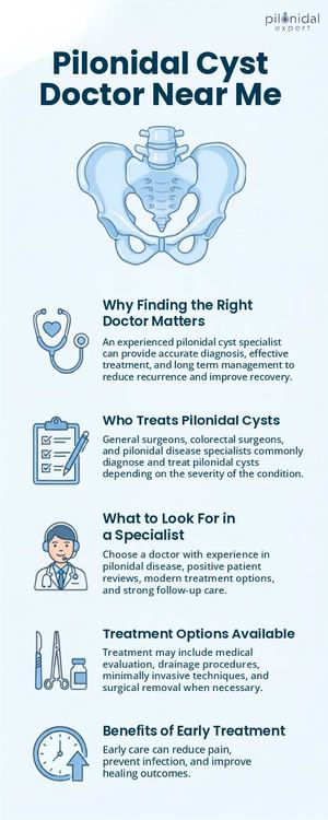 Pilonidal Cyst Doctor Near Me How to Find the Right Specialist for Lasting Relief