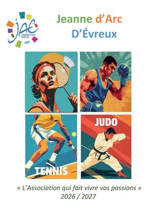 Plaquette JAE 2026 2027