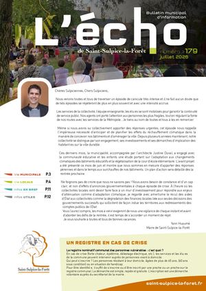 L'Écho de St-Sulpice n°179 - Juillet 2026