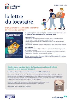 Lettre du locataire n°108 - Août 2026