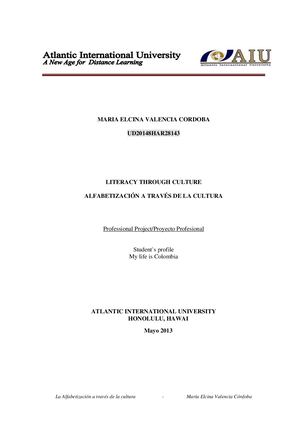 Alfabetizacion A Traves De La Cultura 1