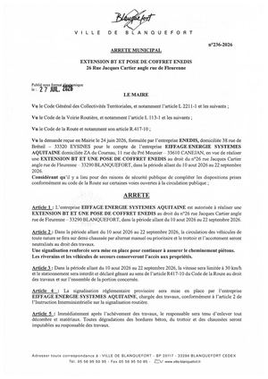 Arrêté n°236-2026