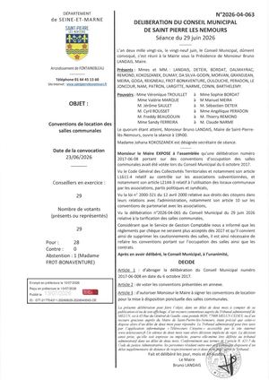 Delib 2026 04 063 Convention Des Salles Communales