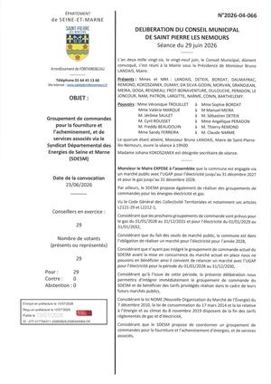 Delib 2026 04 066 Groupement De Commandes Pour Fournitures Avec Le Sdesm