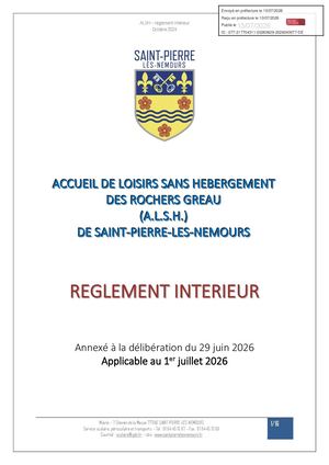 Pj Delib 2026 04 077 Règlement Intérieur Alsh