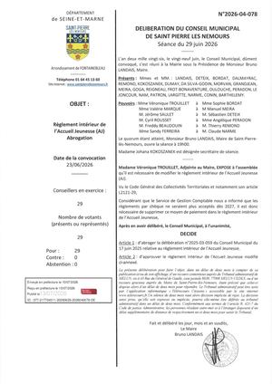 Delib 2026 04 078 Règlement Intérieur De L'accueil Jeunesse