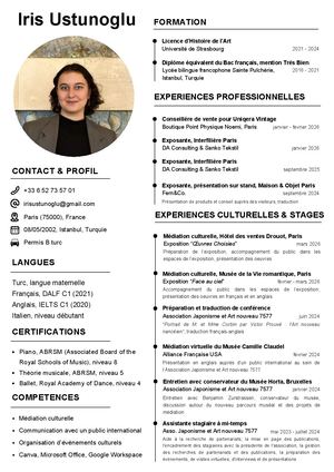 Iris Ustunoglu CV