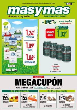 Oferta válida del 30 de julio al 2 de septiembre de 2026