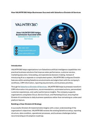 Salesforce Einstein Ai Services