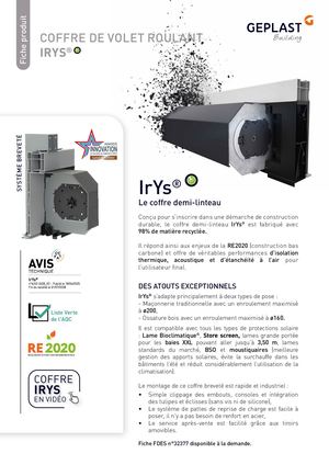 Ir Ys® Coffre Demi Linteau