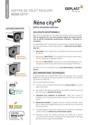 Nouveau Coffre Réno City Xl Xl²