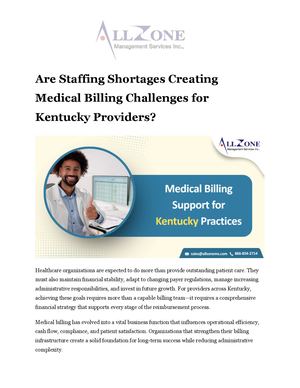 Are Staffing Shortages Creating Medical Billing Challenges for Kentucky Providers?