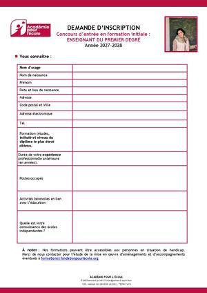 2027 2028 Inscription Concours Fi