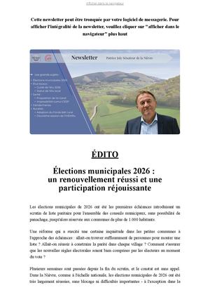 Newsletter de Patrice JOLY - Juillet 2026