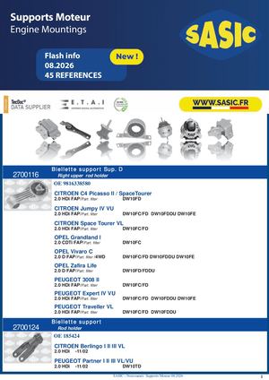 Flash Supports Moteur 082026
