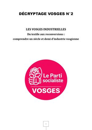 Décryptage N2 Les Vosges Industrielles