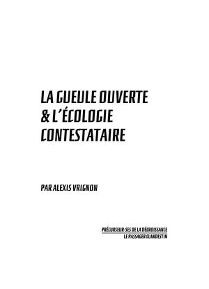 Precurseur Gueule Ouverte Extract[3 12,118 119]