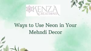 Ways To Use Neon In Your Mehndi Decor
