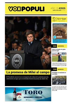 Tapa Vox Lunes 27 07 2026