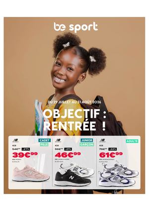 Catalogue Rentrée Des Classes 2026 Be Sport