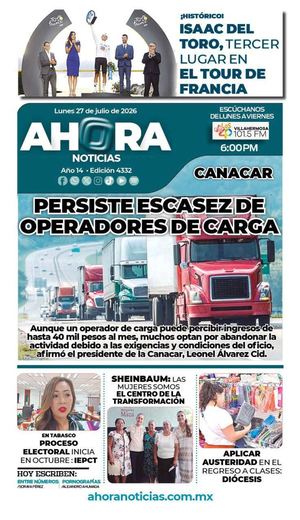 LUNES 27 DE JULIO DE 2026