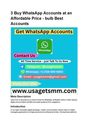 3 Buy Whats App Accounts At An Affordable Price Bulb Best Accounts