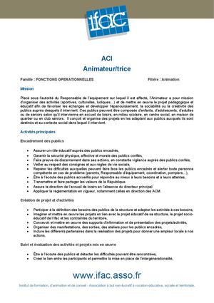 Animateur Trice - CDI - Roquefort Les Pins