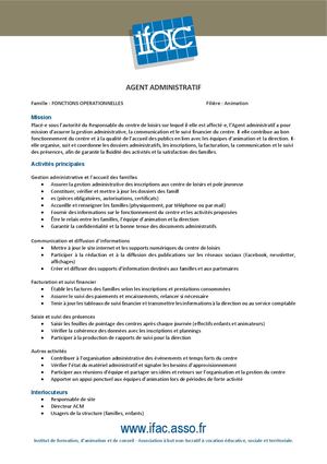 Agent Administratif F H - CDD - Saint Martin De Crau