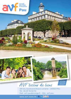 Guide Pratique AVF du Nouvel arrivant Bienvenue à Pau 2026-2027