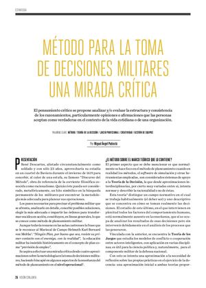 Metodo Para La Toma De Decisiones