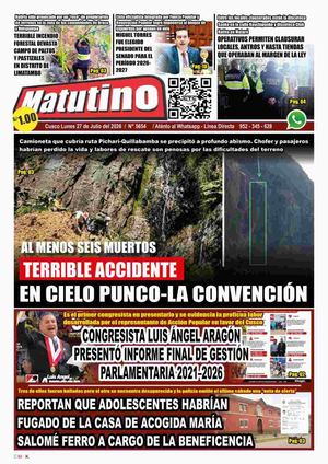 2026 07 27 Diario Matutino Cuz
