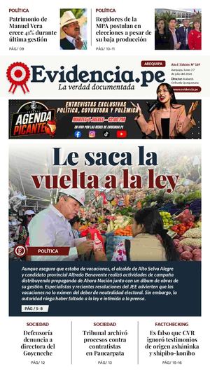 2026 07 27 Diario Evidencia Aqp