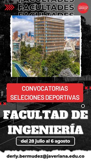 Ingeniería Convocatoria Deportes 2630
