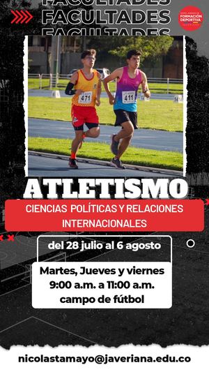 Convocatoria Deporte Facultad CPRRII y Clases Grupales
