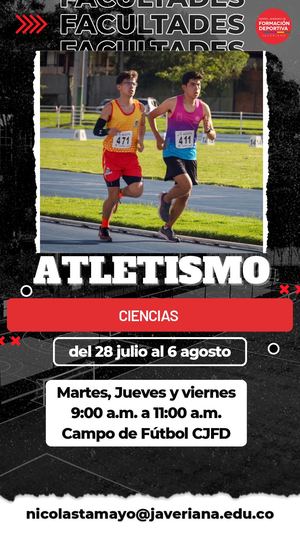 Convocatoria Deportes Facultad Ciencias y Clases Grupales