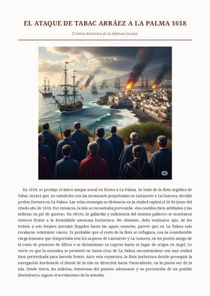El ataque de Tabac Arráez a La Palma